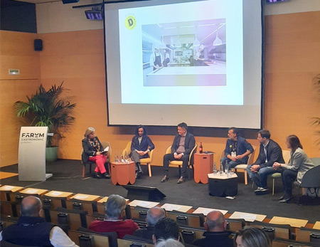 Agradecida de moderar una mesa redonda en el Fòrum Gastronòmic de Girona